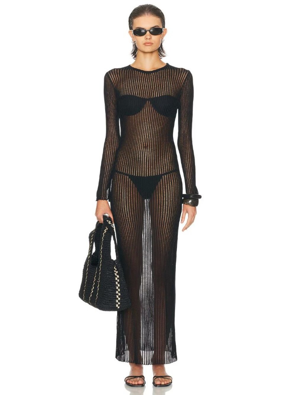 HAIGHT. Rafa Knit Dress in Black